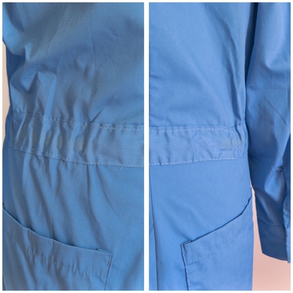 Vintage 1970s Blue Coveralls/Utility Jumpsuit • L - Picture 10 of 10